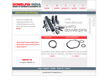 Tablet Screenshot of dowelpinindia.com